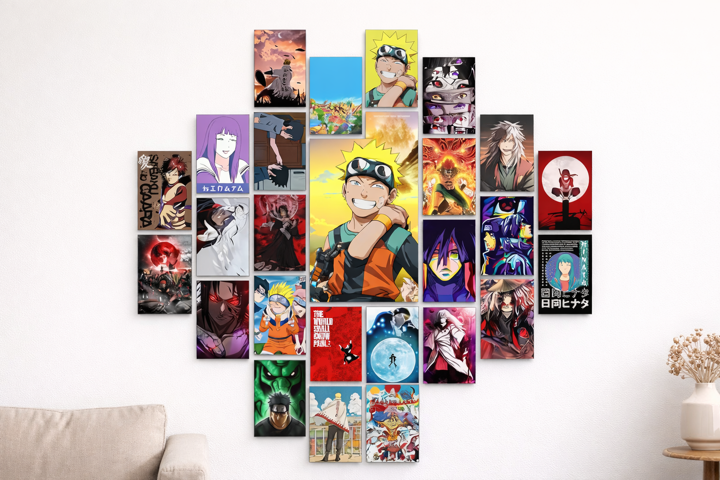 "Epic Anime Legends: 21 Mini Poster Set (4×6 Inches)"